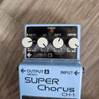 Boss Ch-1 Super Chorus 1990 Guitar Pedal From Japan Psa Mit Analog Blue Label