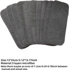 10pcs Reusable Soft 3 Layers Inserts For Baby Cloth Diaper high Absorbing Washab