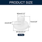 10pcs Hole Plug 1 8 Inch  3mm  Button Plugs Fit For 3mm Hole  White
