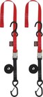 1 x6  Soft-tye Tie Down W secure Hook - Pair  Black   Red Powertye 23621-s
