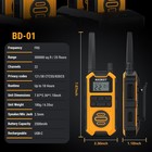 4 Pack Long Range Walkie Talkie 100 Mile Two Way Radio Charge Headset Waterproof