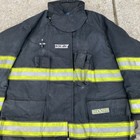 Cairns Reaxtion Firefighter Turnout Bunker Coat Black Vantage 52 X 32 2014 Euc