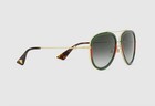 Gucci Gg0062s Aviator Green red Unisex Sunglasses