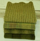Hand Dyed Rug Hooking Wool Mill-dyed    fern Grotto-iii   4-pc  Collection 