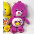 Vintage 2 Care Bears Shine Bright Bear   Superstar Plush Stuffed Animal Rare Y2k