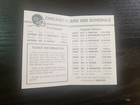 1985 Chicago Bears Football Pocket Schedule Walter Payton   Doc Weeds 