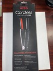 Kiss Cordless Flat Iron Rouge Hair Straightener Travel Friendly 3 4  New In Box