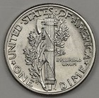 1944-p Mercury Head Dime Brilliant Uncirculated Bu 113629 Inventory H