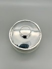 George V Glass   Sterling Silver Powder Bowl W  Mirror  Birmingham  1911