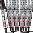  48 Pcs Jumbo Size Permanent Markers Bulk Waterproof Chisel Tip Marker Pens 