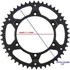 Sprocket 48sc Self-cleaning Steel 48 Tooth 2004-22 Rear Honda Crf250rx