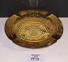Mid Century Anchor Hocking Ashtray Soreno Gold Amber Glass