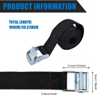 2 Pcs Cam Buckle Tie Down Straps  3 3ft Adjustable Lashing Straps For Cargo