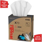 10 Pack Wypall 41455 Medium Duty X70 White Powerclean Cloths  1 000 Total Wipes