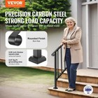 Handrails For Outdoor Steps 2-3 Step Stair Hand Rail Kit Transitional Carbon Ste