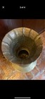 Vintage Brass Spittoon Antique  Very Used  7  Base  5  Height  Rolled Lip 