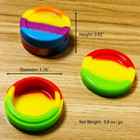 11ml Silicone Wax Concentrate Containers Non-stick Jars With Round Shape  3 