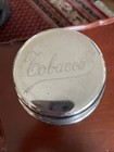 Vintage Wood And Silver Plate Humidor Man Cave Smoking Room Cigar Bar 6 25   