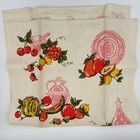 Vintage Fruit Pink Kitchenware Parisian Prints Pure Linen Kitchen Dish Tea Towel