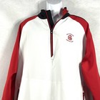 Footjoy Fj Jacket Mens Xl White Windbreaker 1 4 Zip Long Sleeve Embroidered Nwot