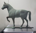 3d Horse Mailbox Topper ornament  full 3d  Sturdy Cast Aluminum Horse As Shown 