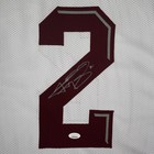 Johnny Manziel Signed White College Edition Football Jersey  jsa 