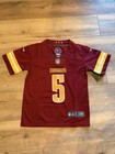 Jayden Daniels  5 Dc Commanders Red Jersey Stitched Youth Small 8 9