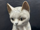 Vtg Otagiri Japan Porcelain Cat Figurine Grey White Tabby Sitting Kitty 6 