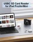 Usbc Sd Card Reader For Iphone 18pro 17e air 16e 16 Pro Max 16 Pro 16 White