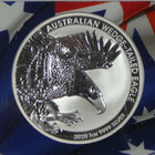 2020-p Australia S 1 Wedge-tailed Eagle Ngc Fdi Ms 70 Mercanti 1 Oz  9999 Silver