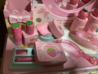 Mother Garden Wooden Cutie Strawberry Dresser 10 Accessories Pretend Play Set