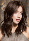 New Long Dark Brown Layered Women s Synthetic Wavy Wig 20 Inch