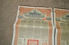 2 Chinese Government Reorganization 5  Gold Loan Of 1913   20 Bond Coupons China 