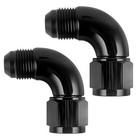 90 Degree Male To Female Swivel Hose Fitting Adapter Coupler 8an Full Flow