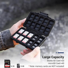 Large Capacity Memory Card Case Holder For 20 Sd   40 Micro Sd Cards Portable St
