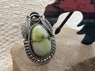 Palamino Variscite 925 Navajo Decorative Silverwork Ring 11 2gm Adjustable Size