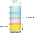 2 Pcs 4 Layers Baby Milk Powder Dispenser  Milk Powder Pots formula Dispenser