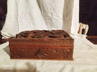 Box In Sewing Antique Carved Dragon Chinas