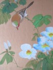 Vintage Chinese Painting On Silk - Good Condition Bird And Flowers Unframed  14
