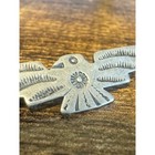 Vintage Fred Harvey Era Sterling Silver Thunderbird Pin - C-clasp 1 5 