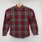 Polo Ralph Lauren Button Down Mens Medium Red Plaid Slim Fit Long Sleeve Shirt