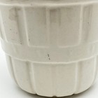 Calif Usa Ceramic Planter Bs-9 4 5in Cream White Vintage Basket Weave Mcm