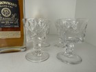 Set Of 4 Vintage Bryce Glass  esquare  H6 Martini Cocktail Glasses- Mcm