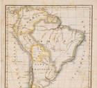 1829 South America Map  10 5x8 25  United Provinces - Colombia - Chili - Peru