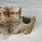 Vintage Scottish Terrier Double Dog Ceramic Planter Vase Scottie Figurine Japan