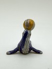 Vintage Cloisonn   Enamel Seal With Ball Gold Accented