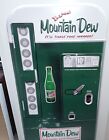 Mountain Dew Vending Machine Embossed Metal Sign 14  X 30  Vintage Style