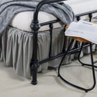 Luxury Bed Skirt Solid Microfiber Pleated 14  Drop Pleated Premium Dust Ruffle