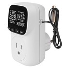 Digital Thermostat Outlet Plug Temperature Controller Heating Cooling With Probe