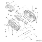 Polaris Inner Clutch Cover  Machined  For Ranger Models  Genuine Oem - 5144005